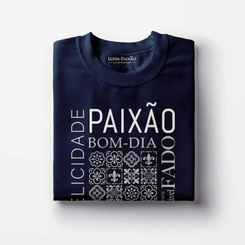 Tee-shirt unisexe "Paixão" - Bleu