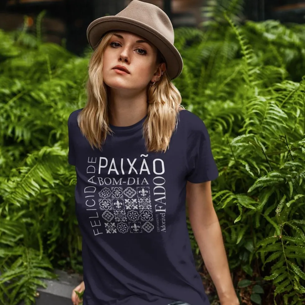 Tee-shirt unisexe "Paixão" - Bleu