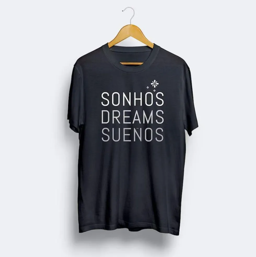 Tee-shirt unisexe "Sonhos" - Bleu