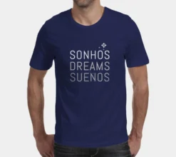 Tee-shirt unisexe "Sonhos" - Bleu