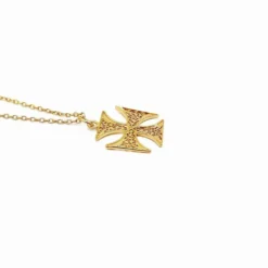 Templário I Collier en argent doré