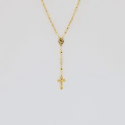 Terço I Chapelet de Fátima en argent doré