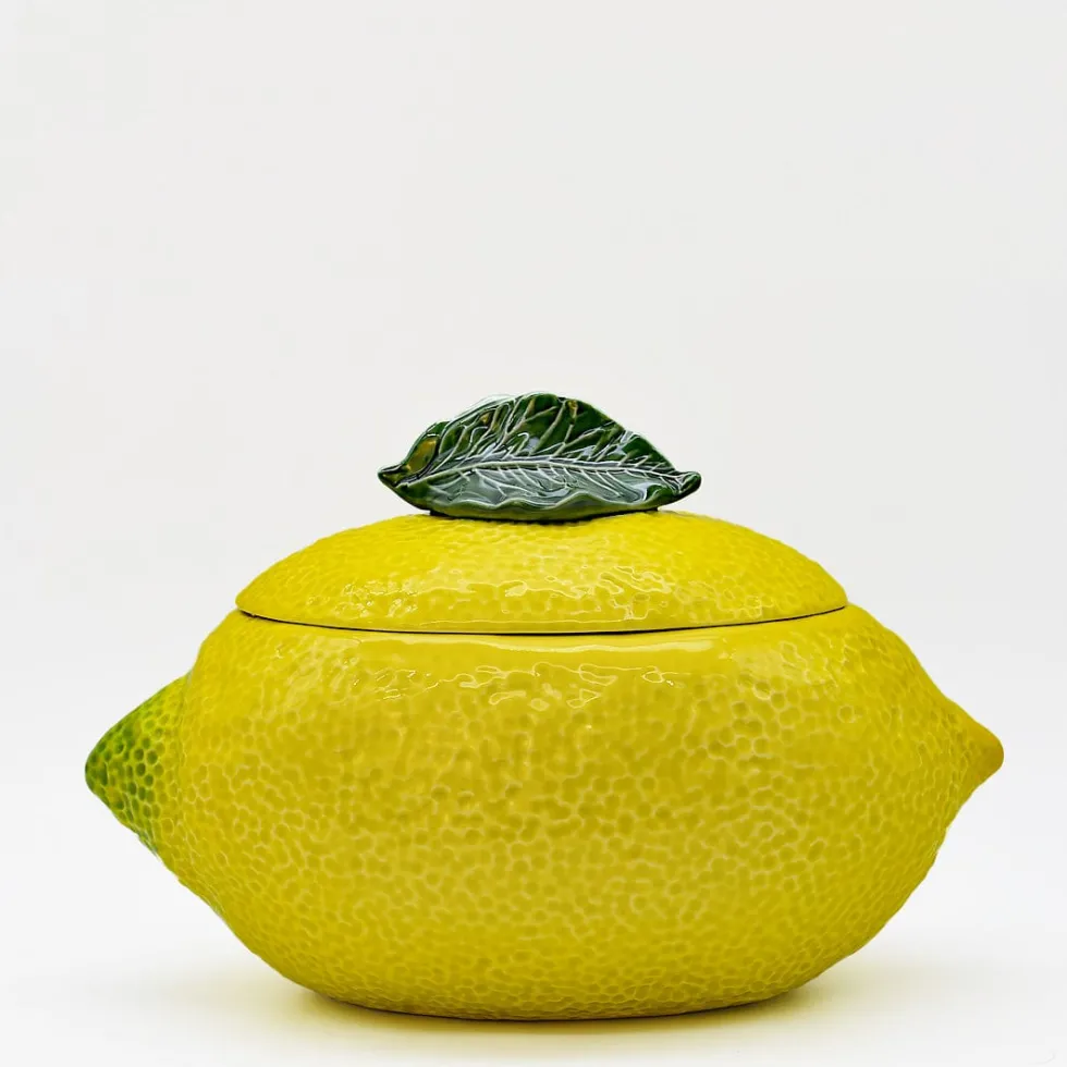 Terrine en céramique en forme de citron