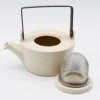 Théière en grès beige "Lagoa"
