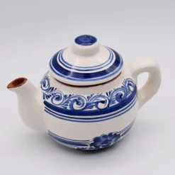 Théière en terre cuite - Bleue