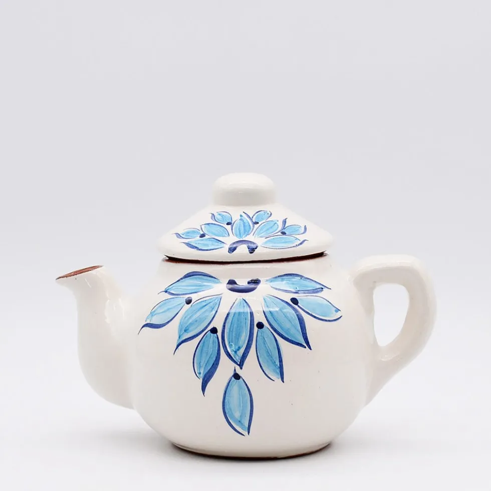 Théière en terre cuite - Turquoise