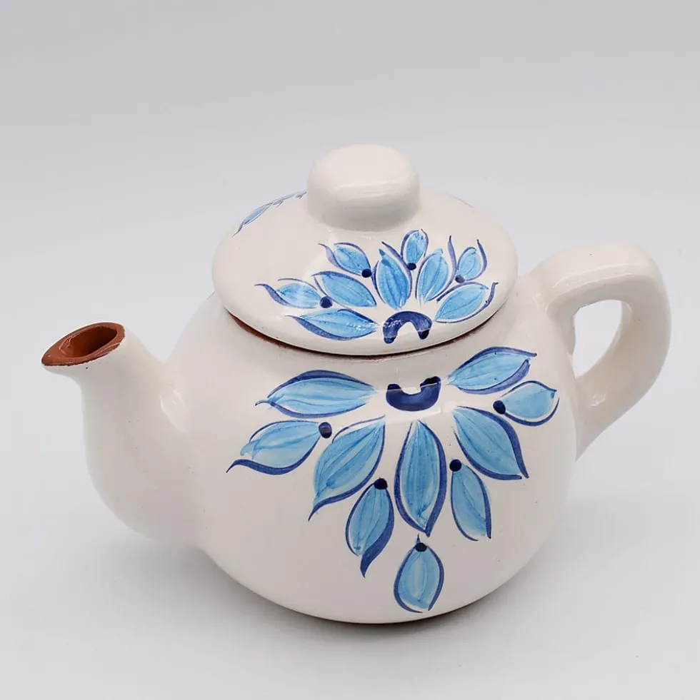 Théière en terre cuite - Turquoise