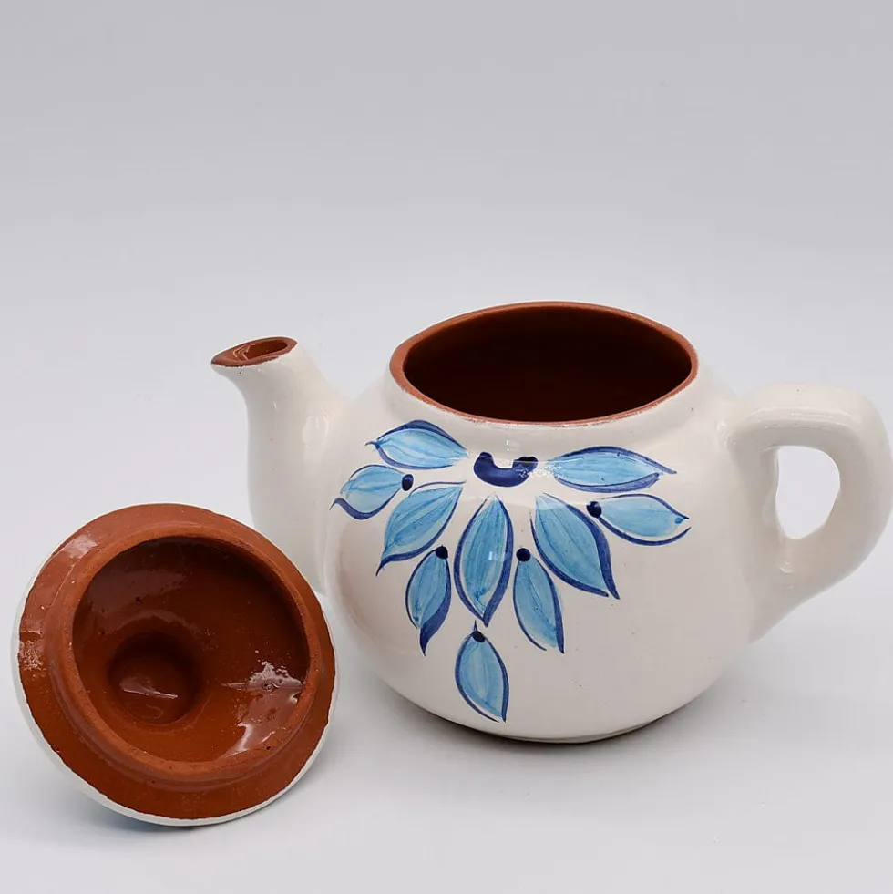 Théière en terre cuite - Turquoise