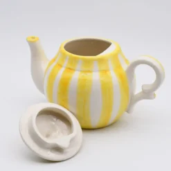 Théière rayée "Costa Nova Mar" - Jaune