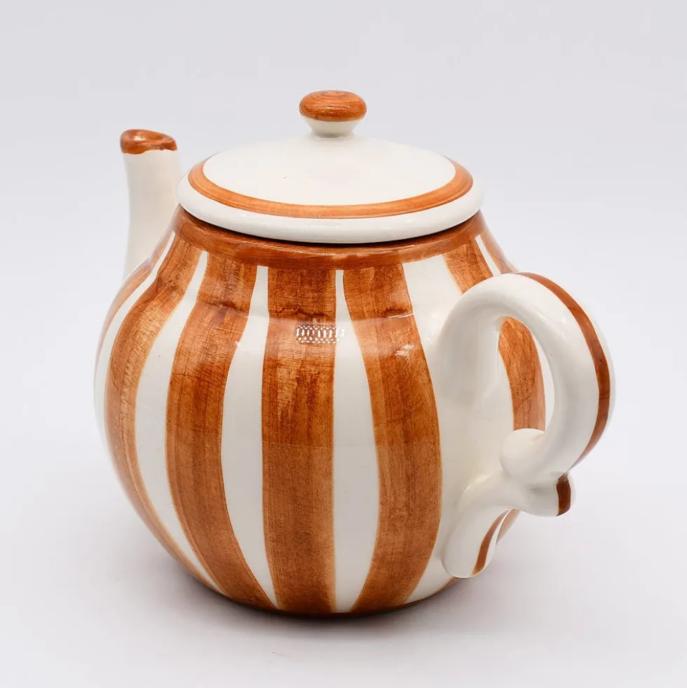Théière rayée "Costa Nova Mar" - Marron