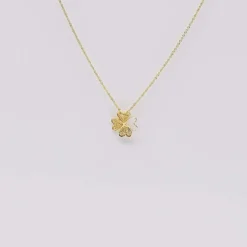 Trevo I Collier en argent doré