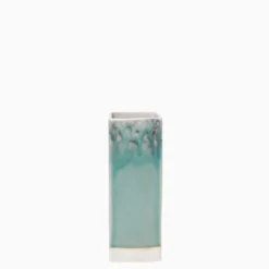 Vase carré en grès