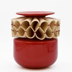 Vase en céramique "A Jarra de Rufos" - Rouge