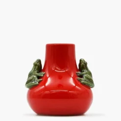 Vase en céramique "Rãs" - Rouge