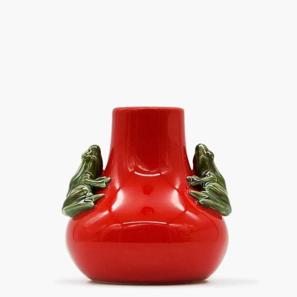 Vase en céramique "Rãs" - Rouge
