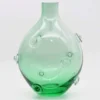 Vase en verre soufflé "Donuts" - Vert