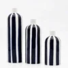 Vase rayé "Costa Nova" - Bleu cobalt
