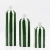 Vase rayé "Costa Nova" - Vert